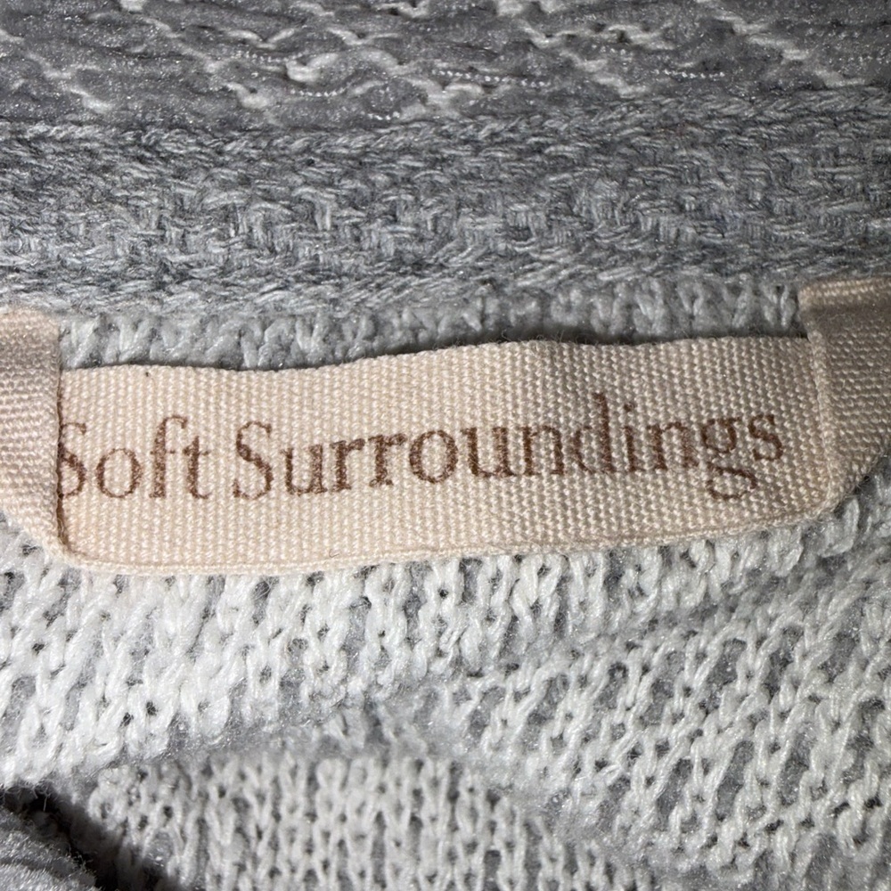 Soft Surroundings Light Gray Cowl Neck Sweater size XL - Picture 6 of 8